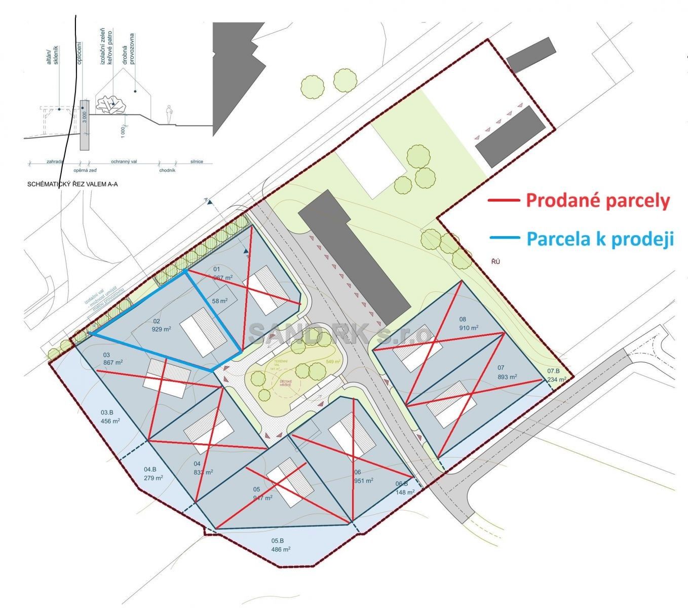 Pozemky pro bydlení, Všeruby, 929 m²