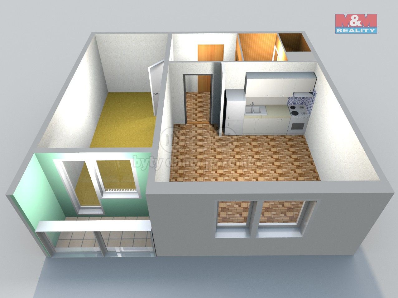 Pronájem byt 1+1 - Hradecká, Česká Lípa, 40 m²