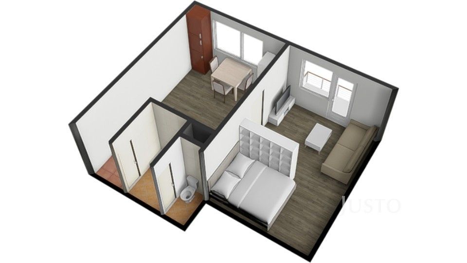 Prodej byt 1+1 - Harantova 1725, Písek Budějovické Předměstí, 36 m² - 5