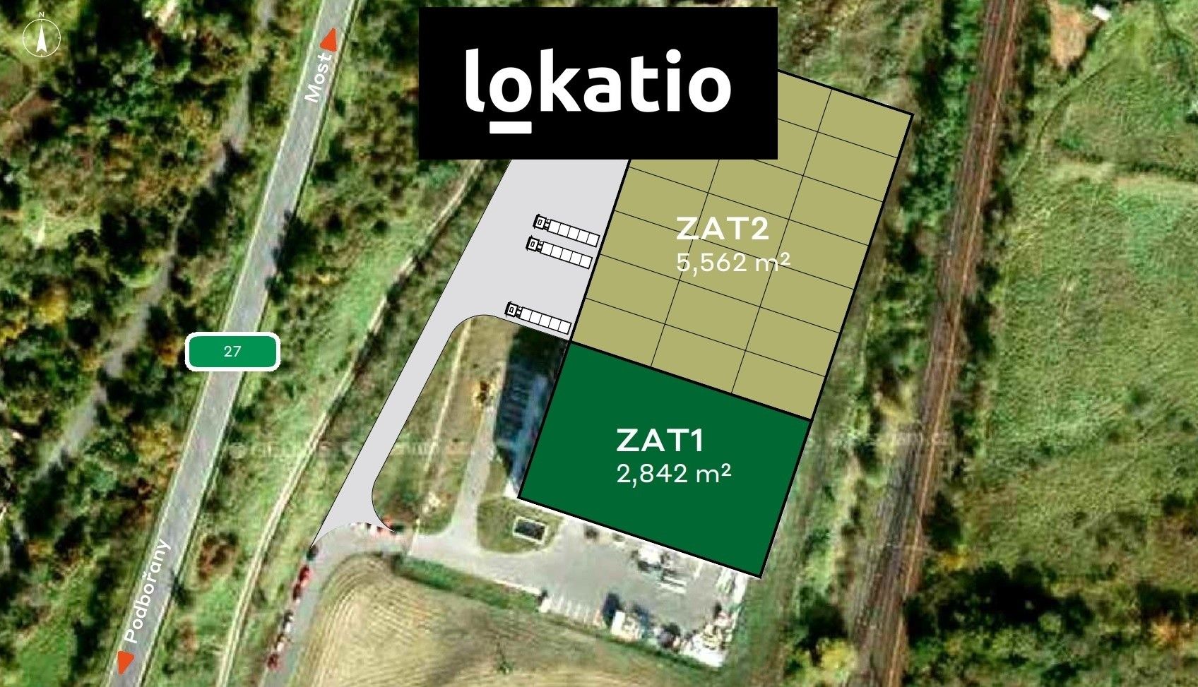 Pronájem sklad - Plzeňská, Žatec, 5 562 m²