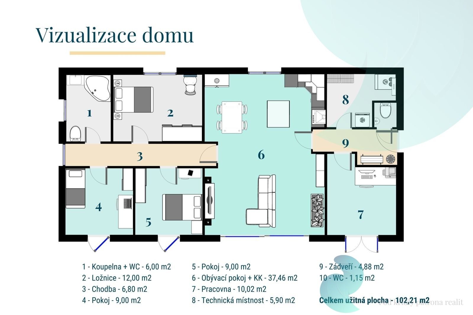 Pozemek pro bydlení · 990 m² · Kaplice - 3