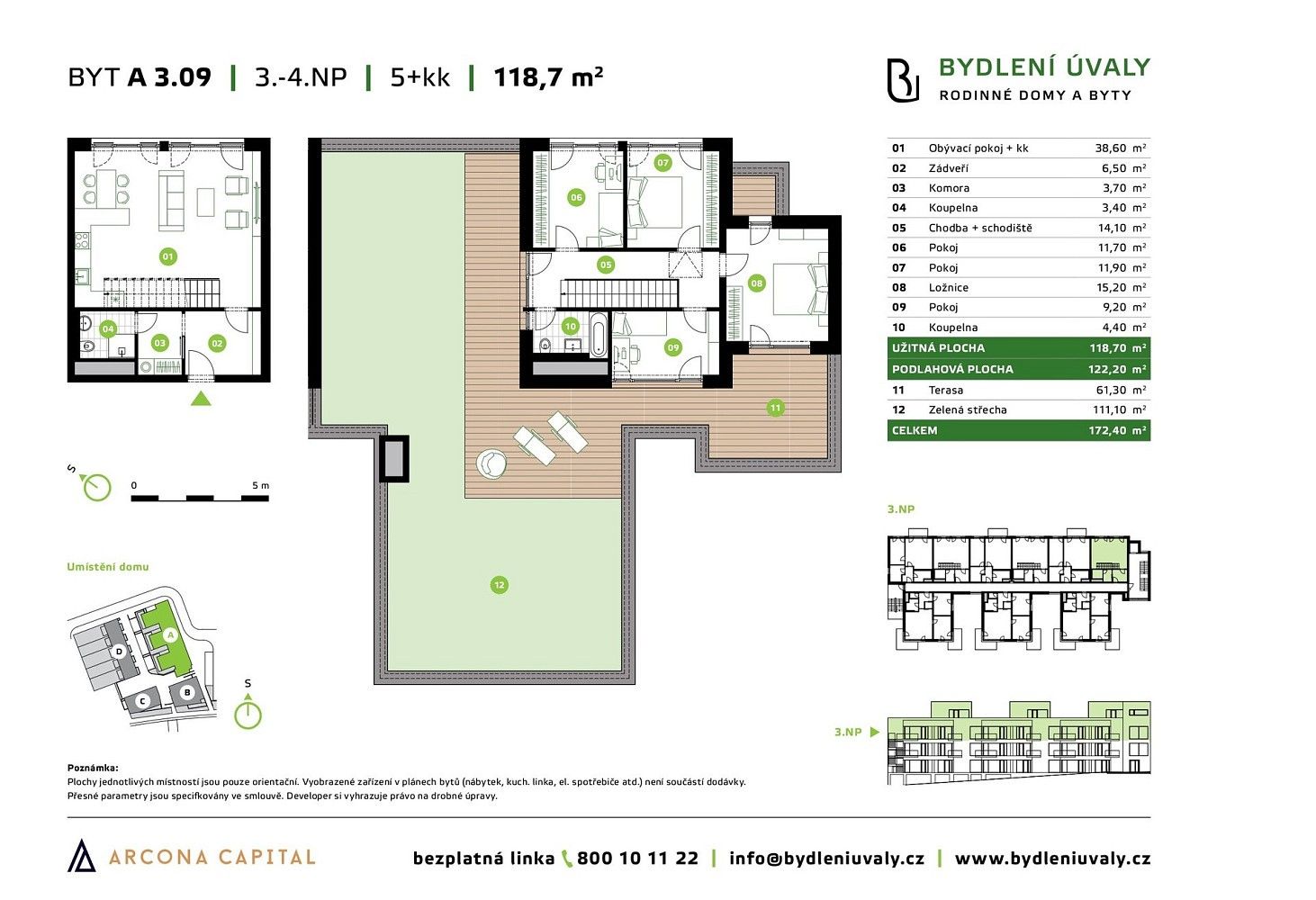 5+kk, Úvaly, okres Praha-východ, Středočeský kraj, 122 m² - 2