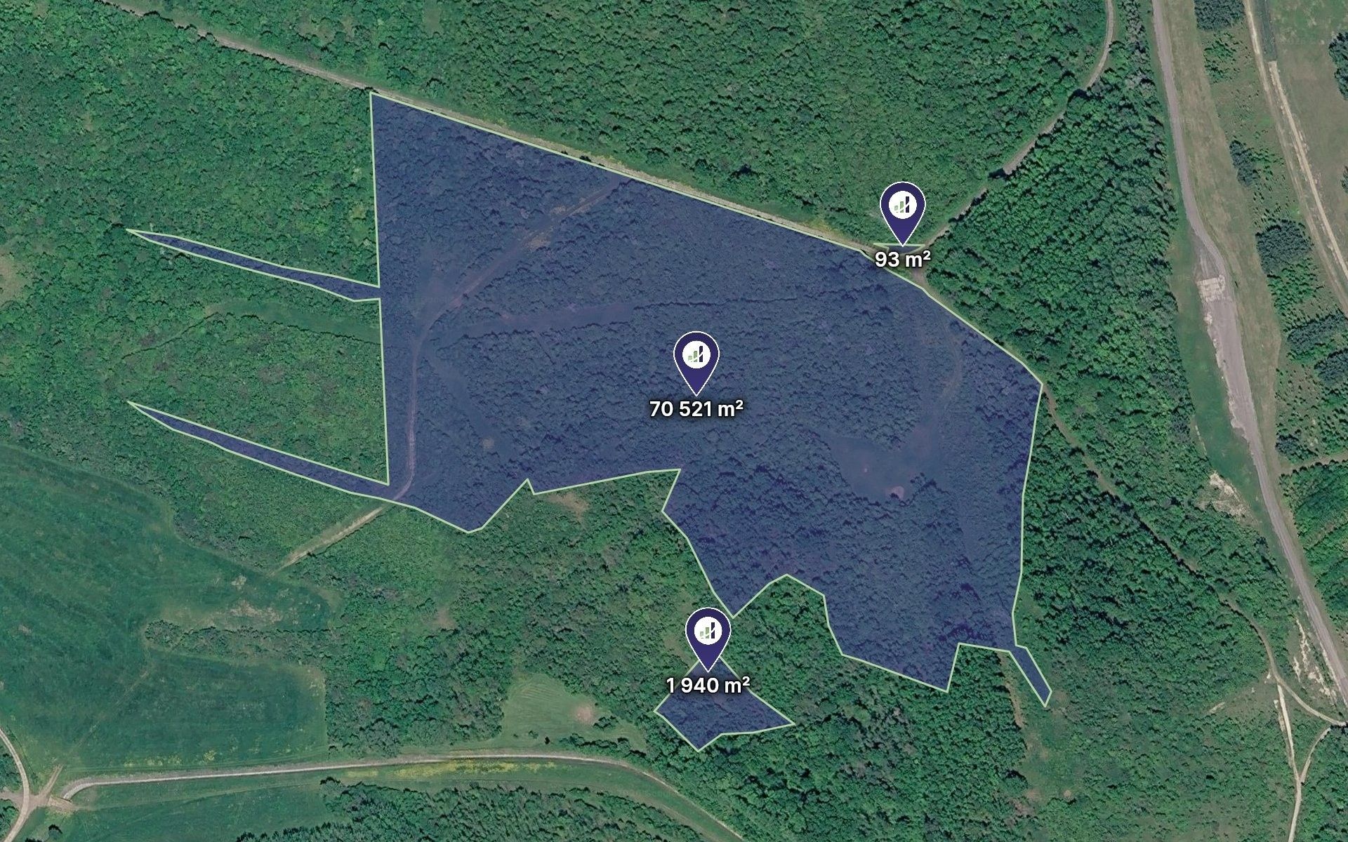 Louka, 72 554 m²