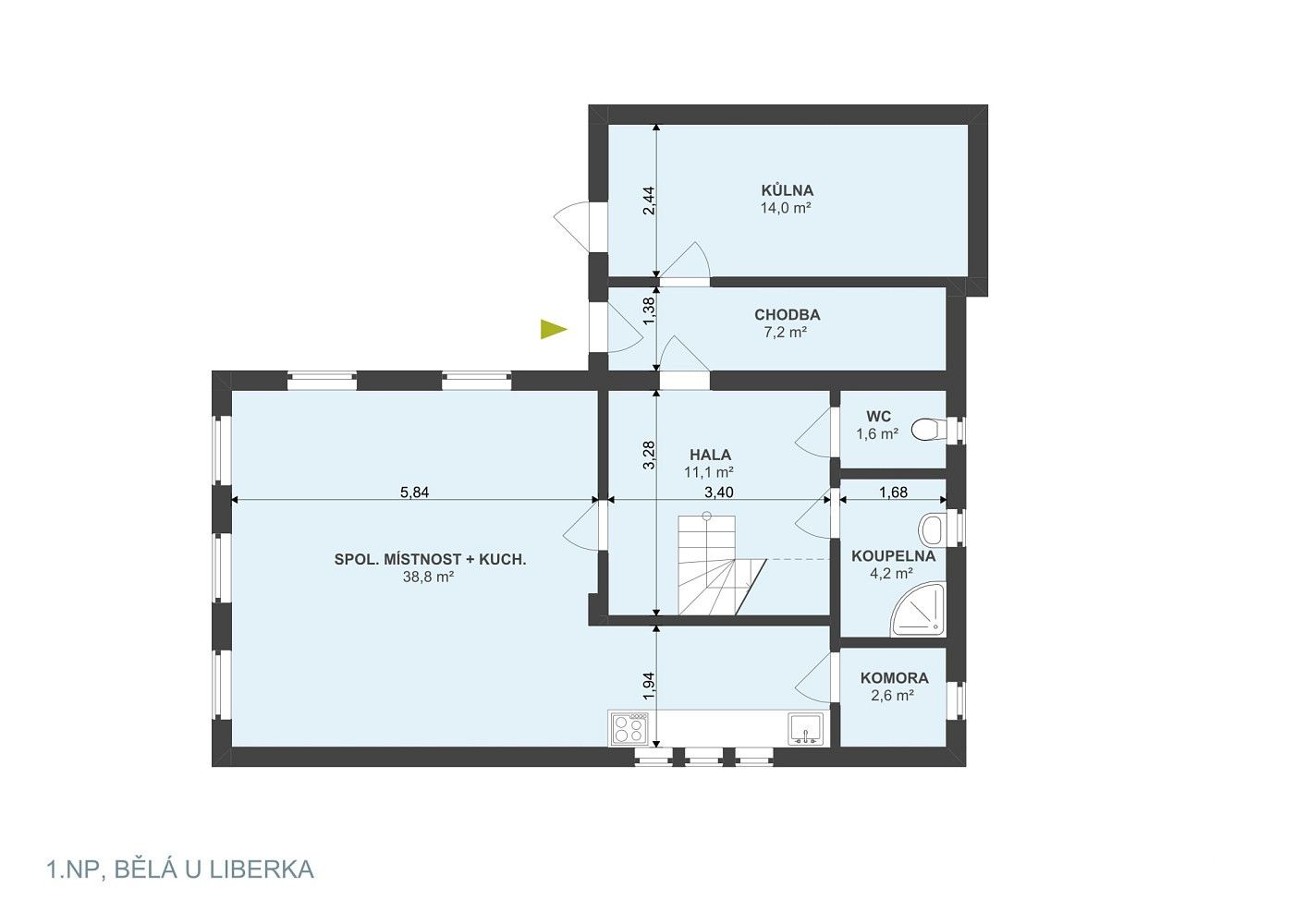 Chalupa · 142 m² · Liberk, okres Rychnov nad Kněžnou, Královéhradecký kraj - 3