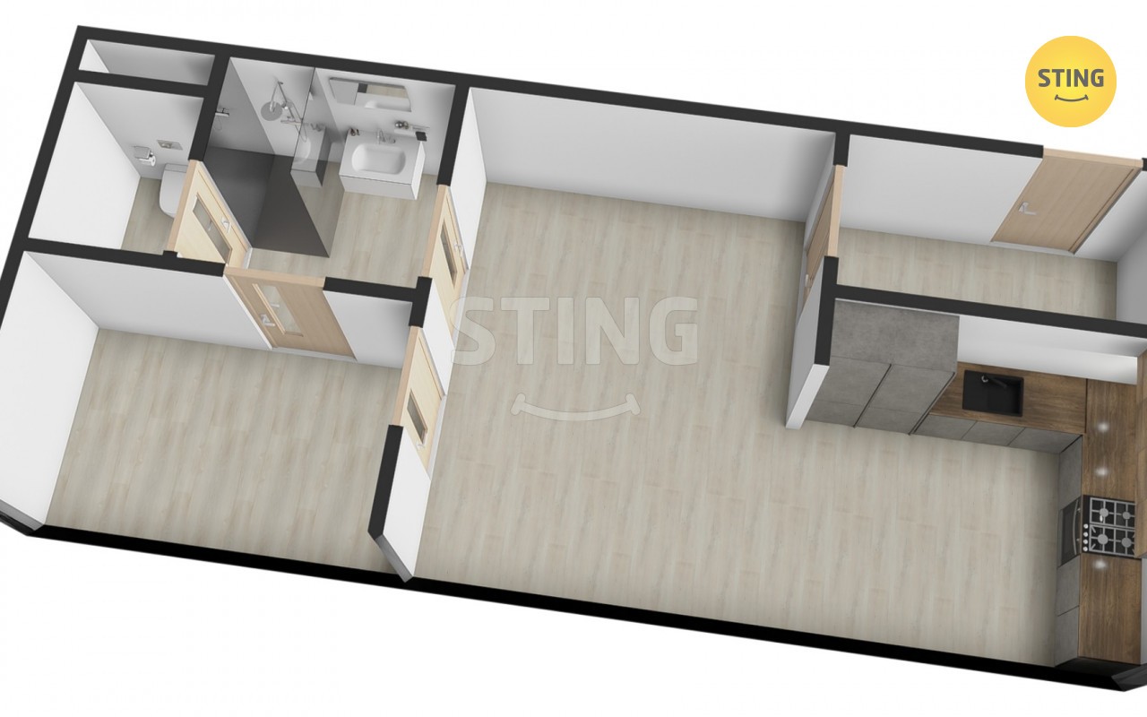 Byt 2+kk · 45 m² · Nádražní, Žďár nad Sázavou - 3