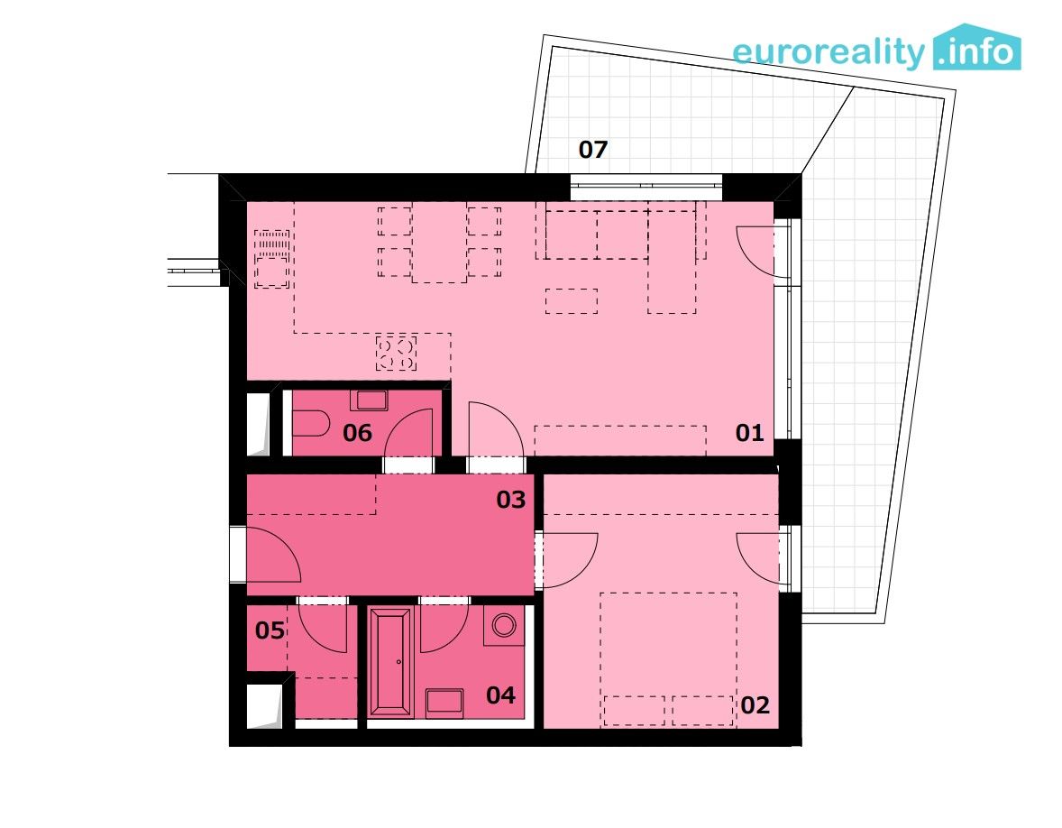 2+kk, Sedlecká, Karlovy Vary Rybáře, 60 m² - 2