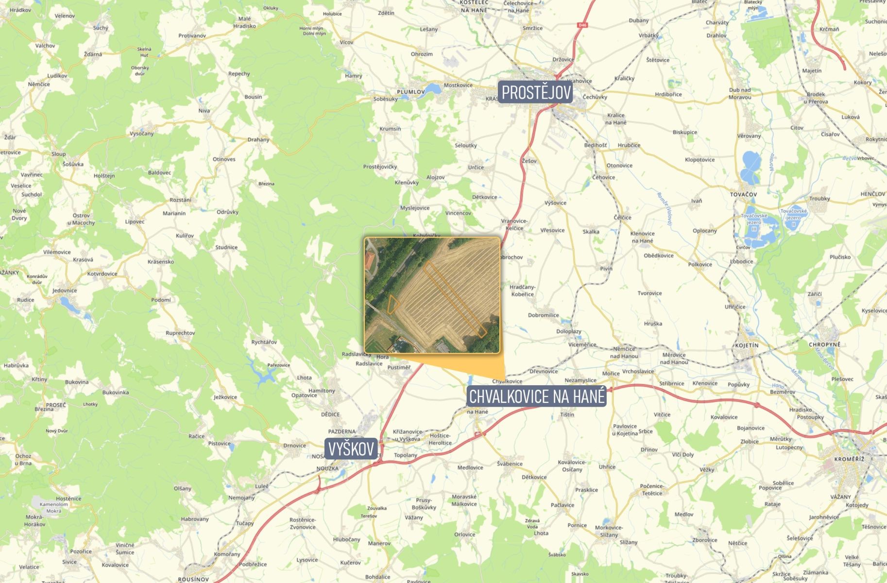 Pozemky pro bydlení, Ivanovice na Hané Chvalkovice na Hané - 2