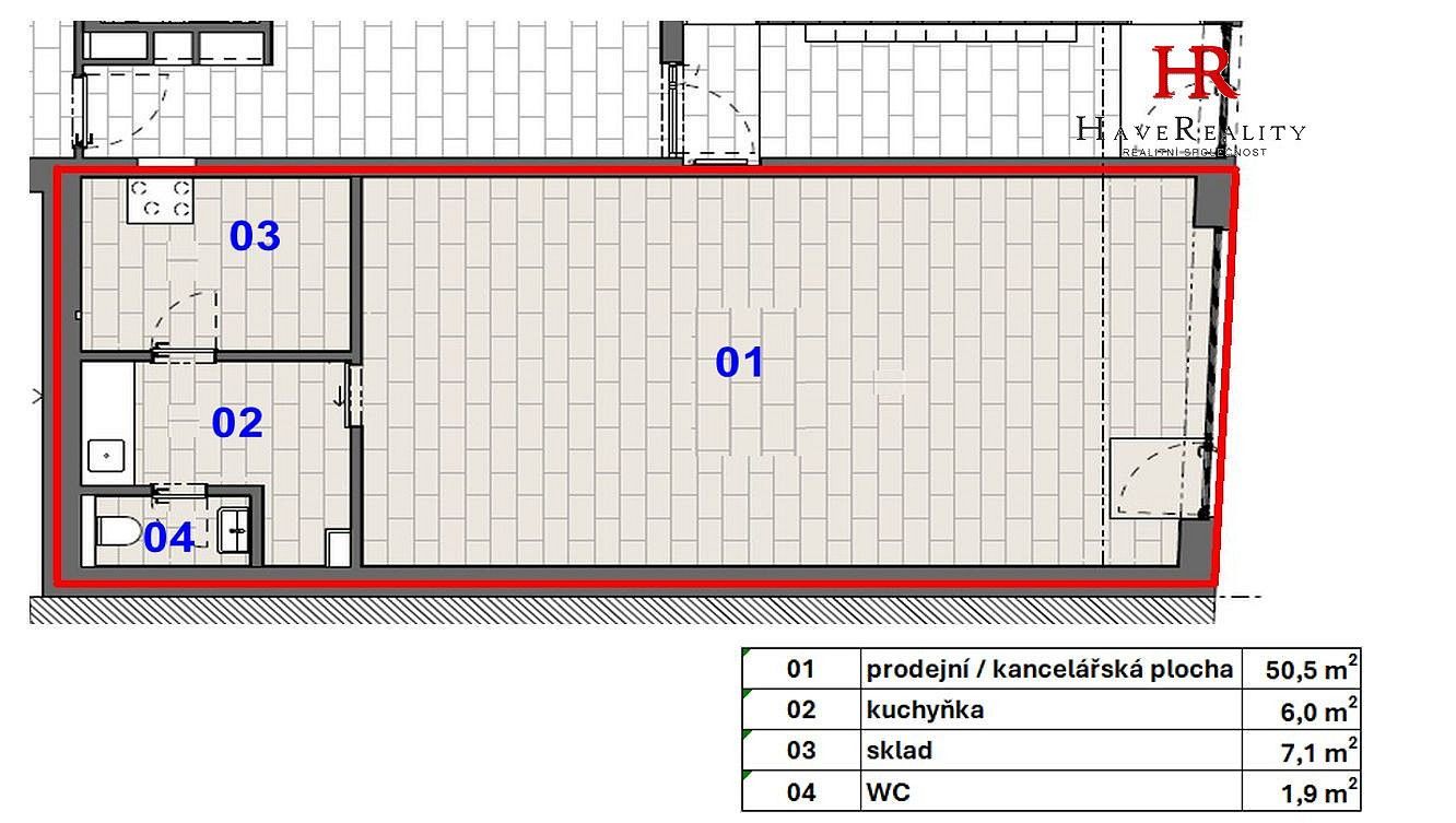 Obchodní prostory · 65 m² · Benešov, Středočeský kraj - 3