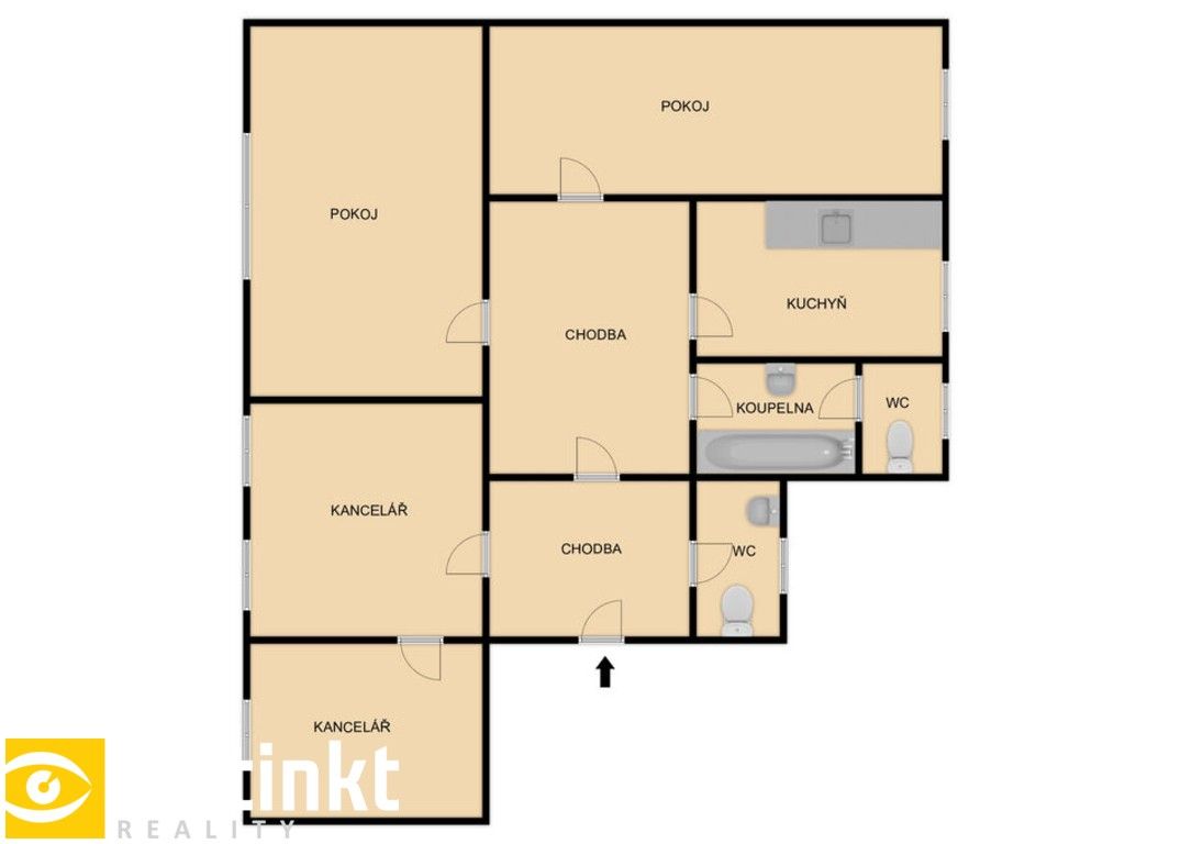 Kanceláře, Bělohorská, Plzeň Severní Předměstí, 100 m² - 2