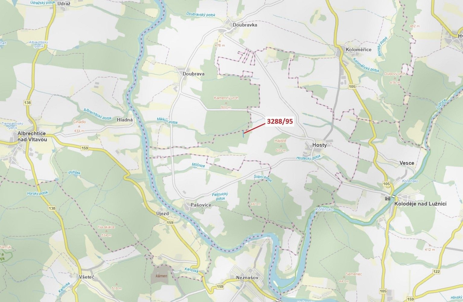 Prodej les - Hosty, okres České Budějovice, Jihočeský kraj - 1