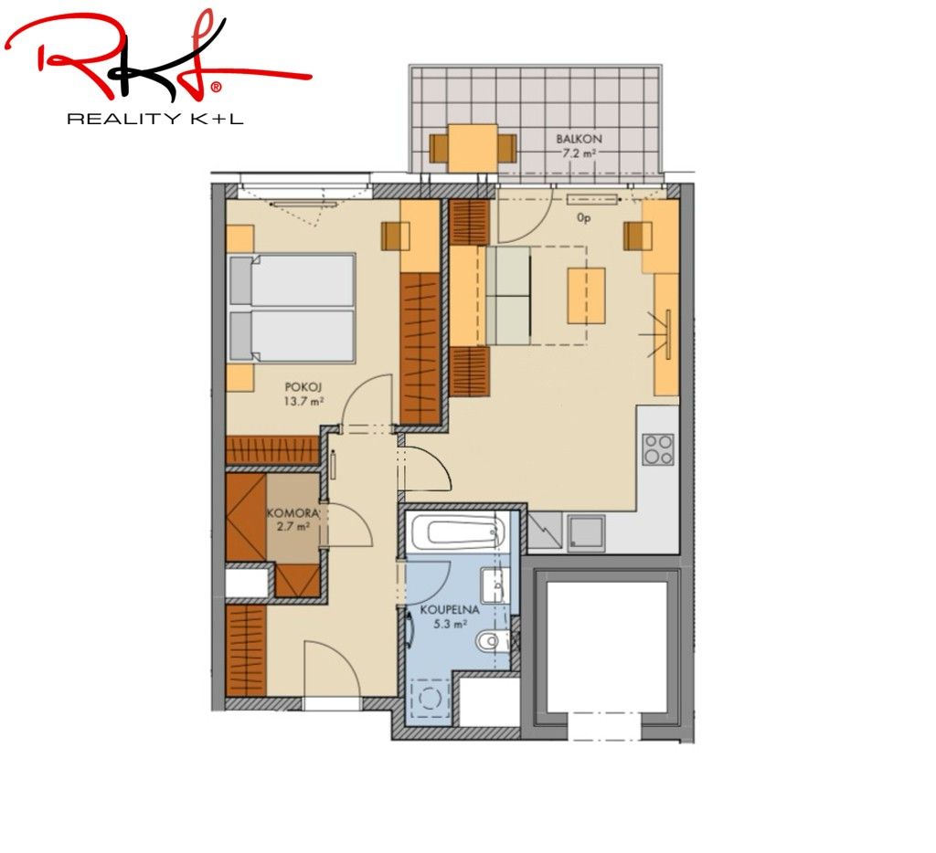 Prodej byt 2+kk - Thomasova, Praha, 53 m²