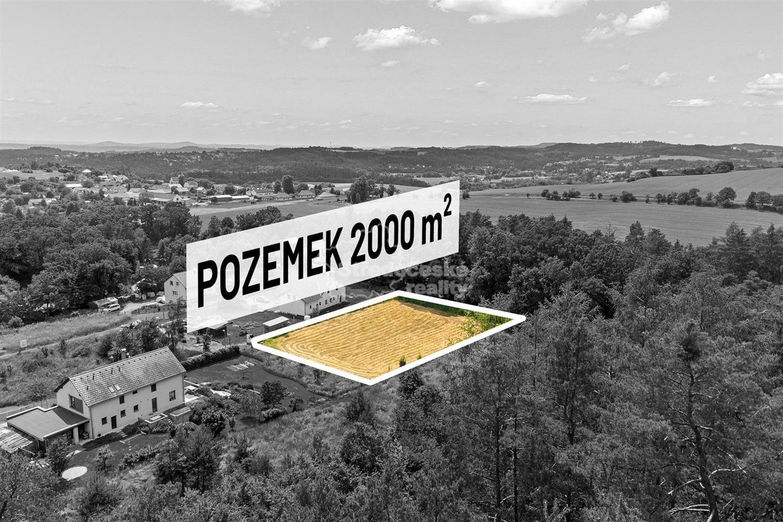 Prodej pozemek pro bydlení - Pod Lesem, Hrusice, 2 000 m²
