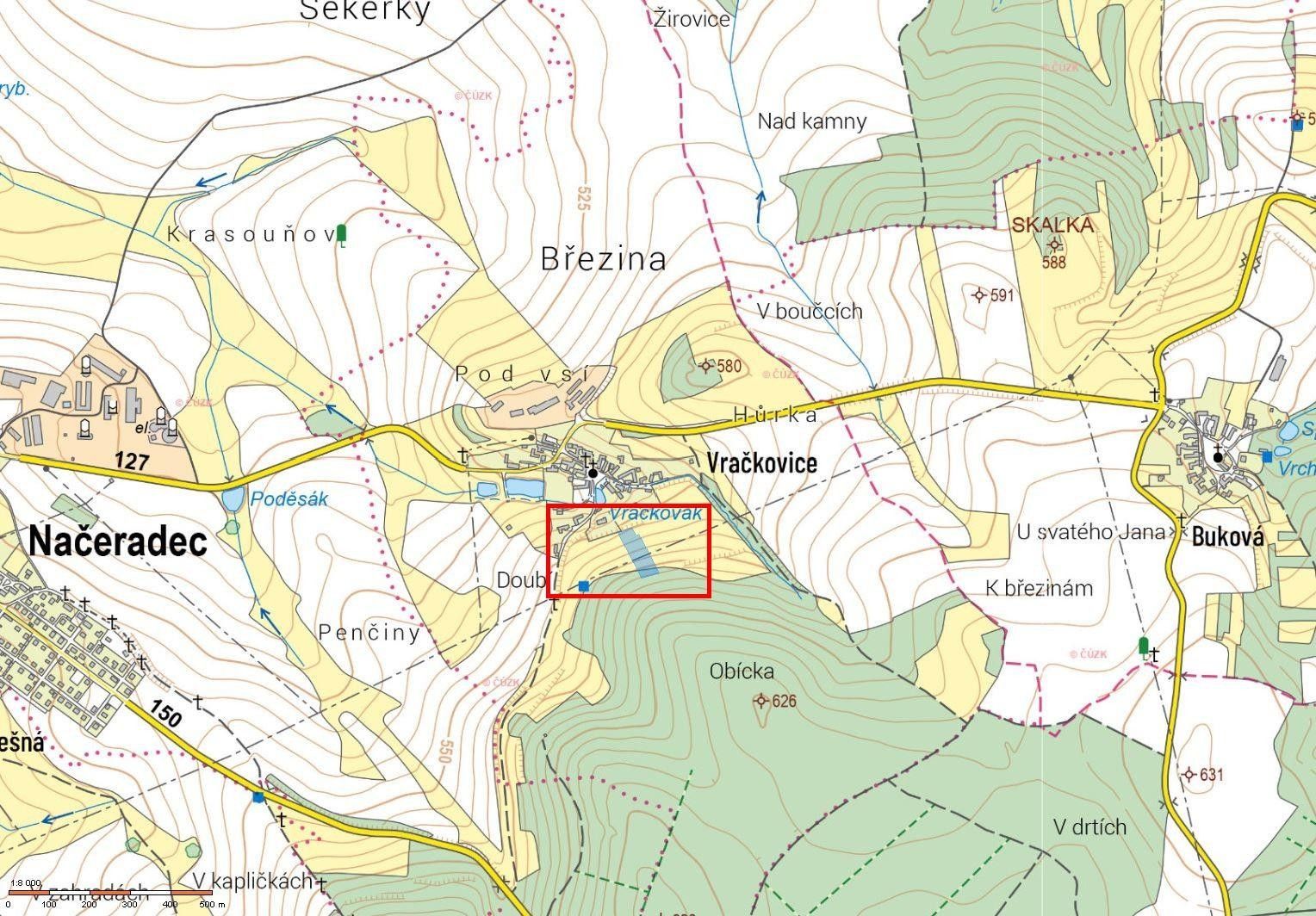 Zahrada · 11 139 m² · Vračkovice, Načeradec - 3