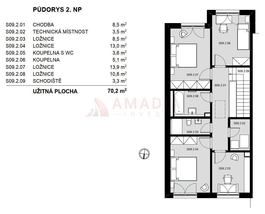 Prodej rodinný dům - Praha - Letňany, okres Praha 18, Hlavní město Praha, 143 m² - 5