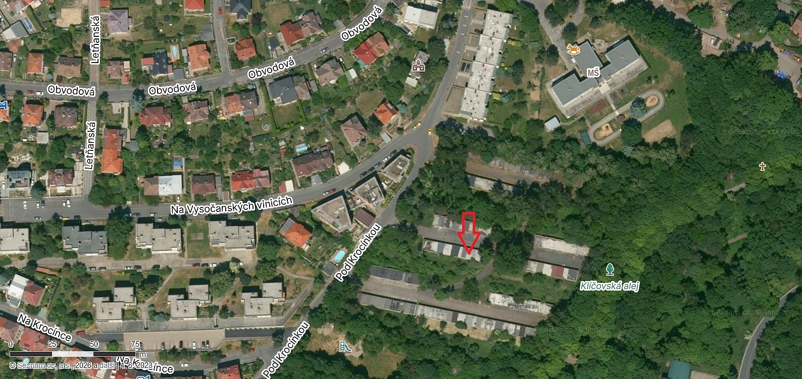 Pronájem garáž - Pod Krocínkou, Praha 9 - Vysočany, 24 m² - 2