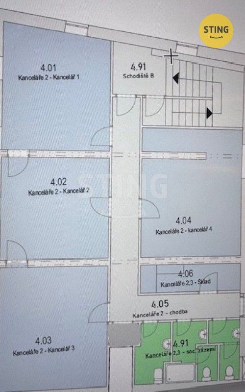 Pronájem kancelář - Ostravská, Český Těšín, 23 m² - 5