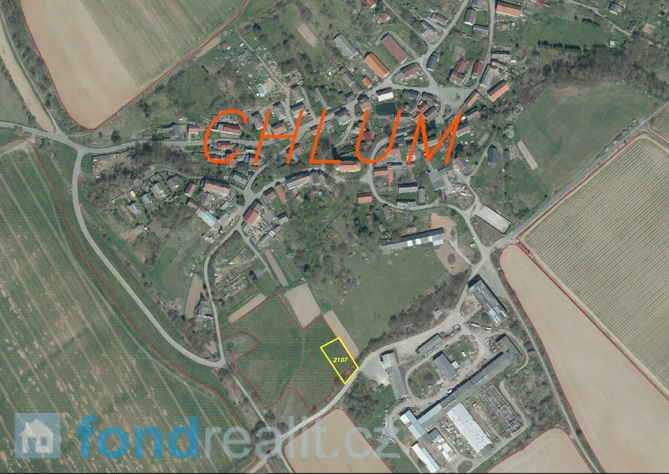 Prodej pozemek - Chlum, 1 412 m²