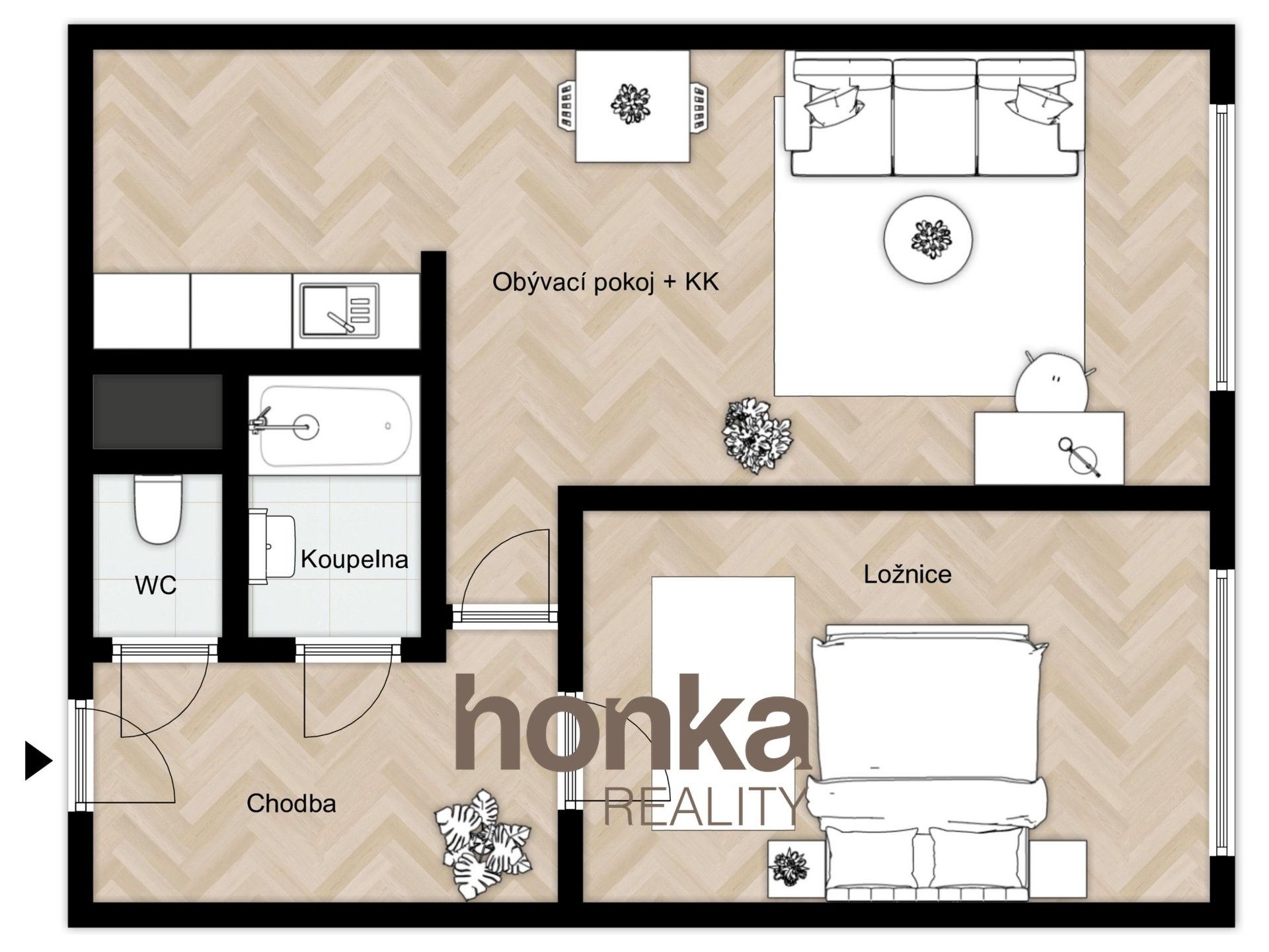Byt 2+kk · 46 m² · Jarníkova, Praha Chodov - 3