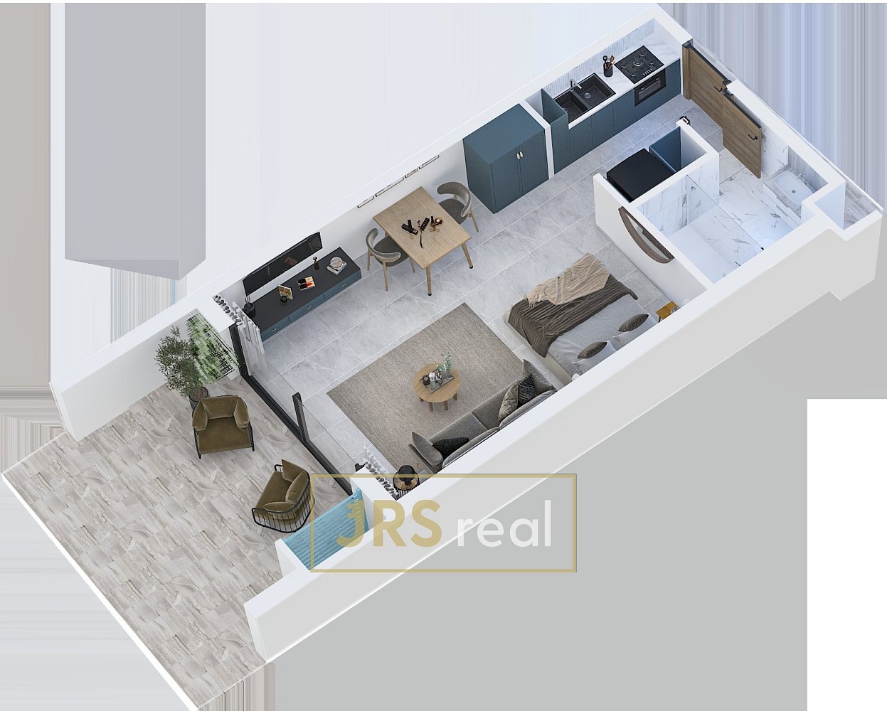Byt 1+kk · 43 m² · Esentepe, Kypr - 3