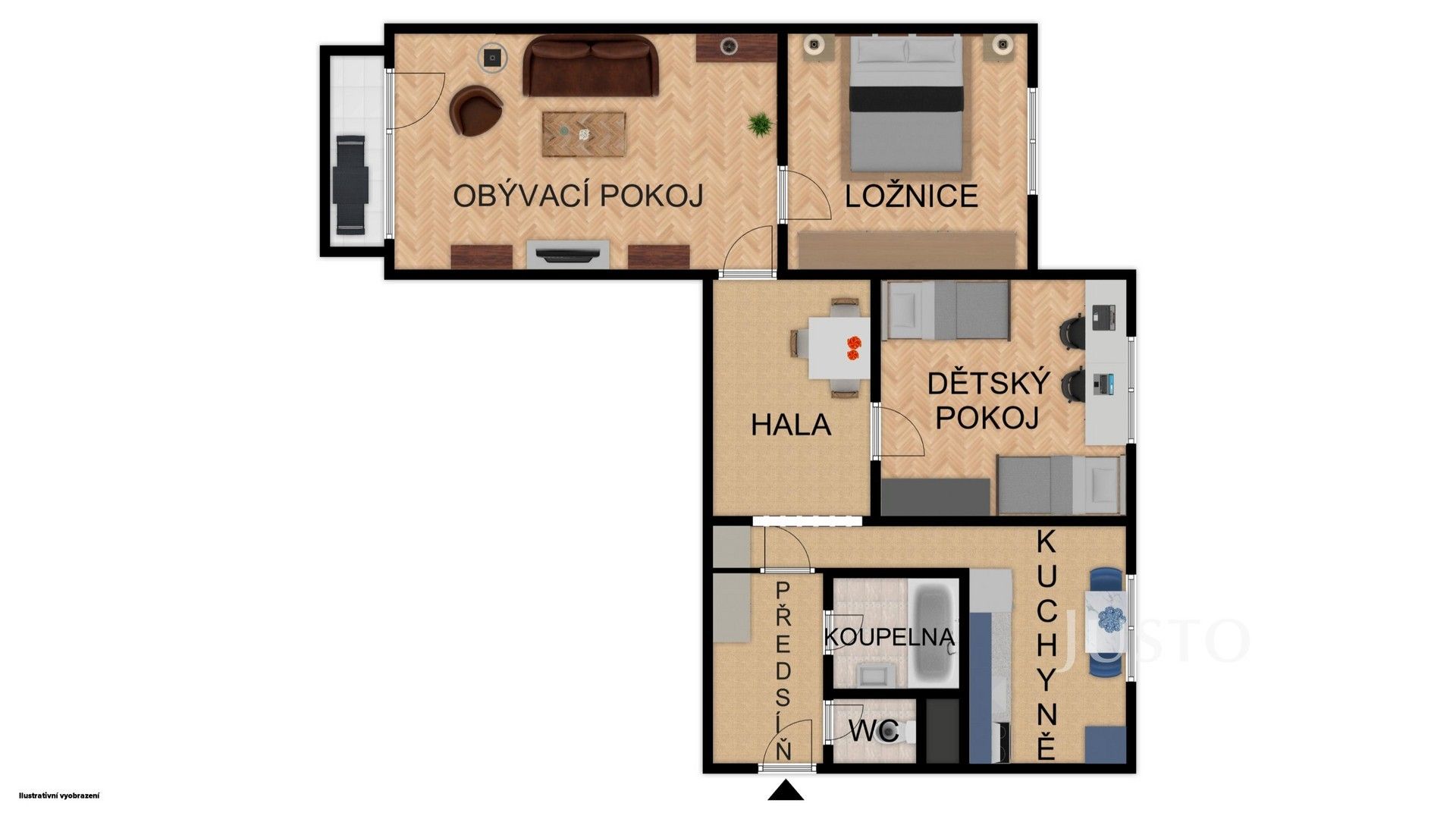 3+1, třída Přátelství 2381, Písek Budějovické Předměstí, 71 m² - 2