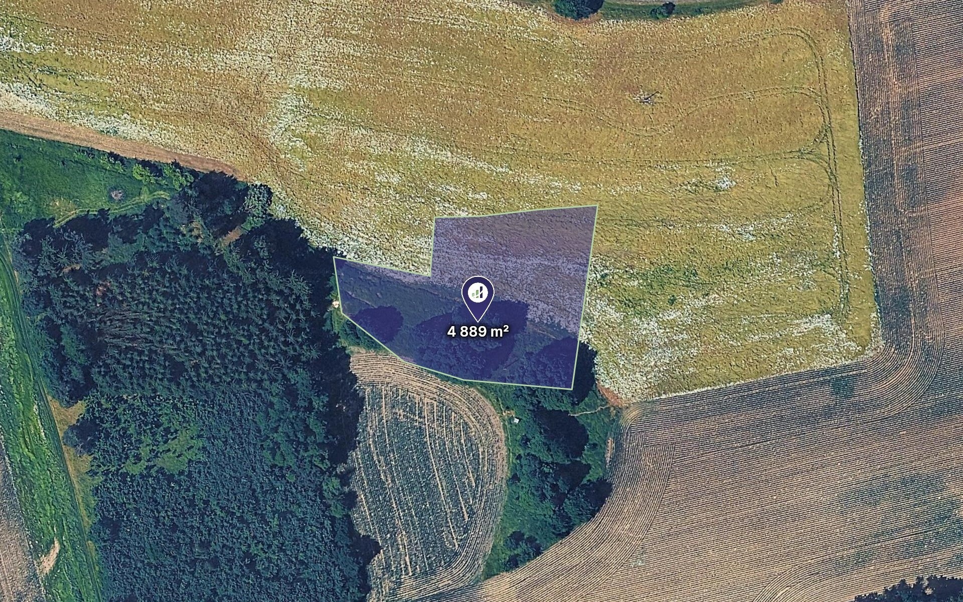 Louky, Bystřice, 4 889 m² - 1