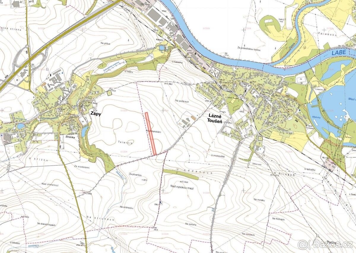 Prodej pozemek pro bydlení - Lázně Toušeň, 250 89