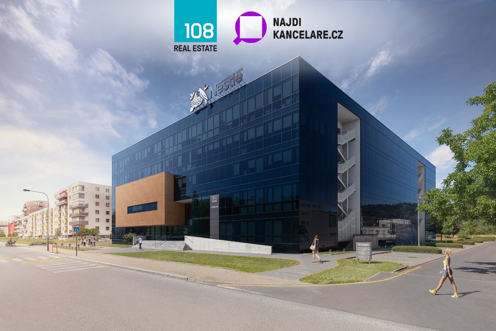 Pronájem kancelář - Mezi vodami 2035, Praha, 250 m²