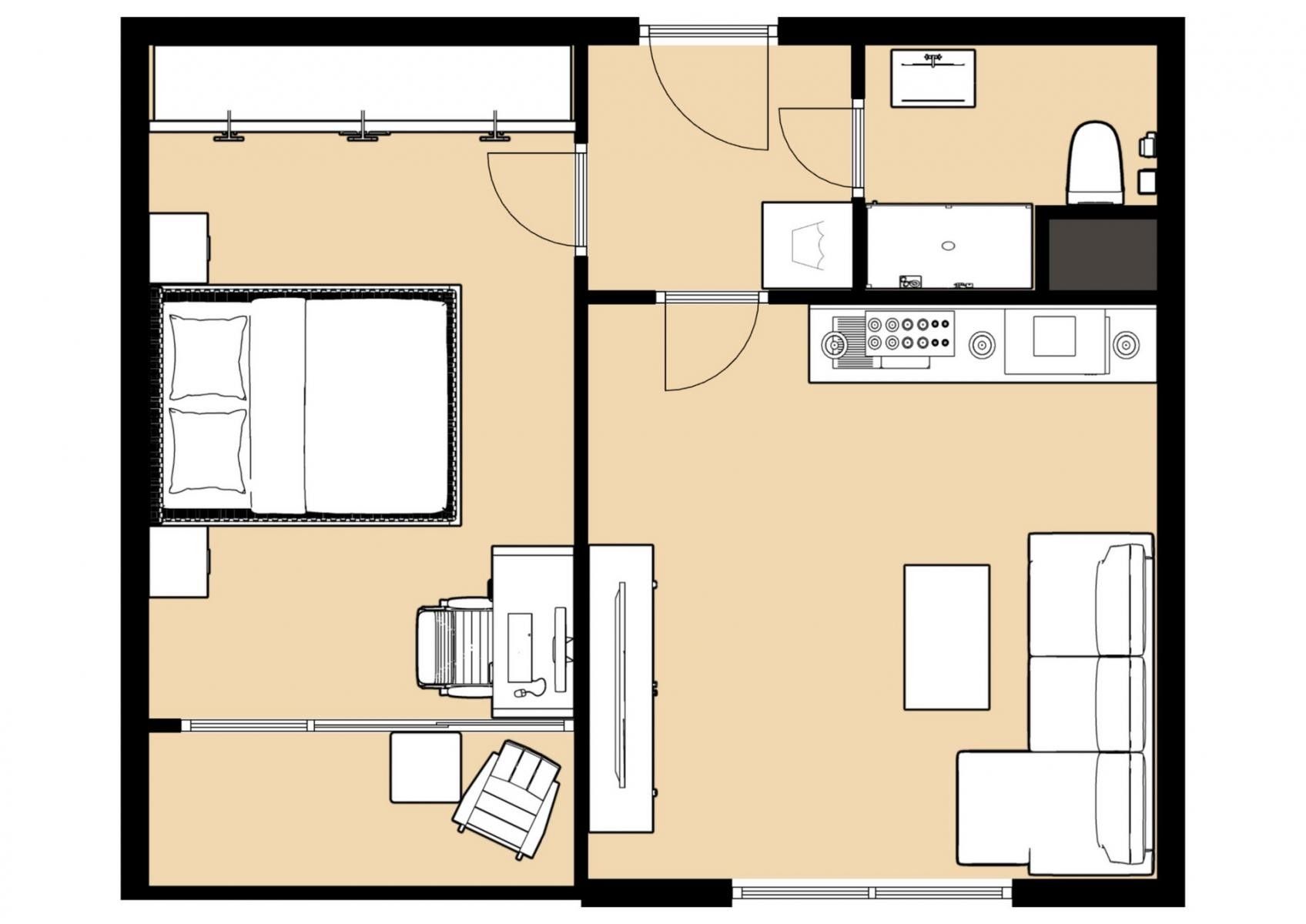 2+kk, Pražská, Česká Lípa, 40 m² - 2