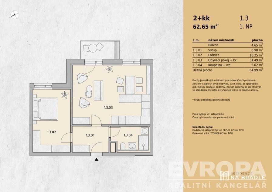 2+kk, Na Bradle 965, Světlá nad Sázavou, 65 m² - 2