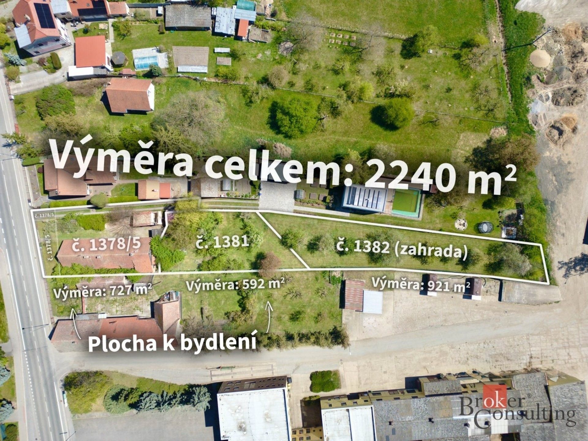 Pozemky pro bydlení, Staroholická, Holice, 2 219 m² - 2