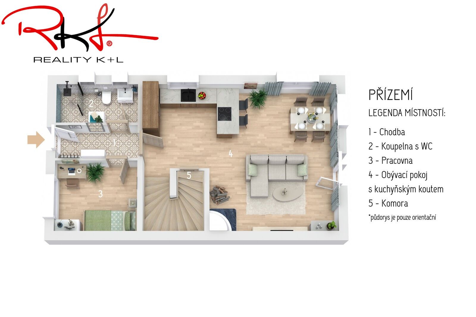 Pronájem rodinný dům - Rokytovec, 113 m² - 5