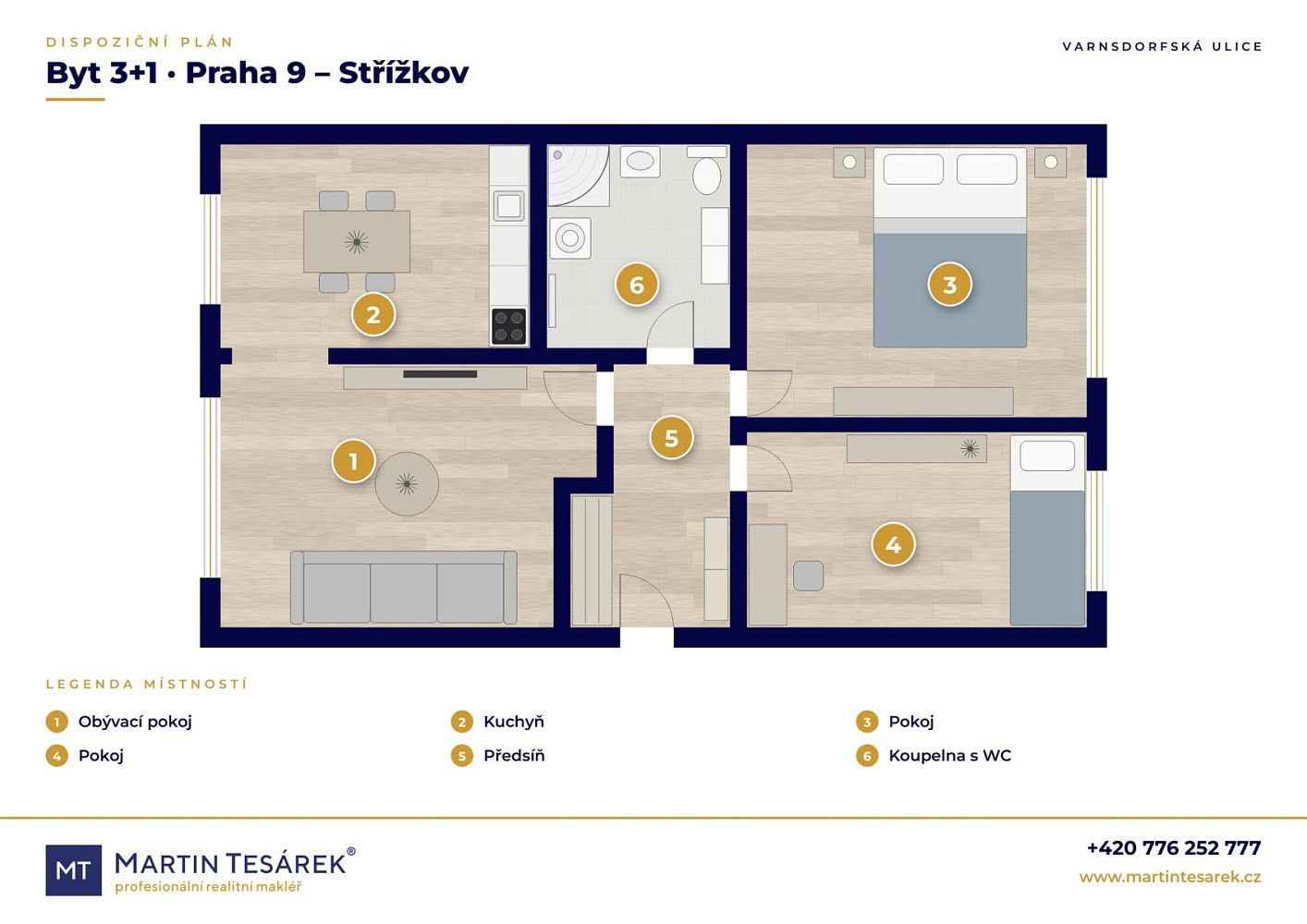 Byt 3+1 · 55 m² · Varnsdorfská, Praha 9 - Střížkov - 4
