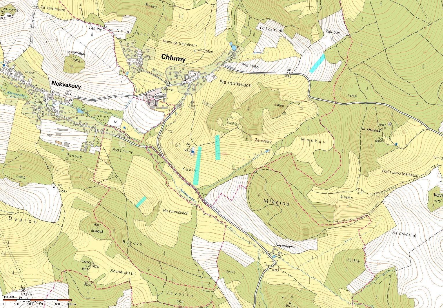 Prodej zemědělský pozemek - Chlumy, 18 910 m² - 5