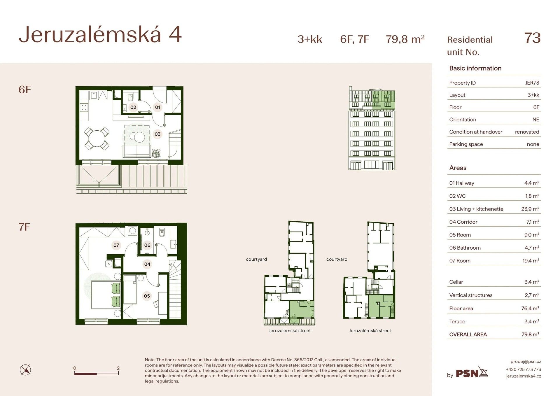 Prodej byt 3+kk - Jeruzalémská, Praha Nové Město, 74 m² - 5