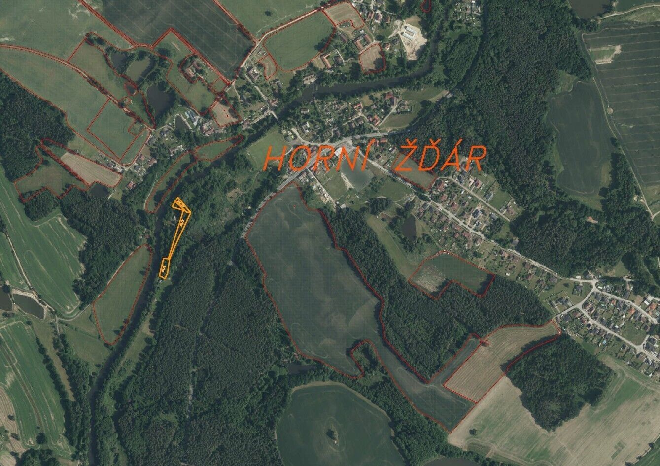 Prodej pozemek - Jindřichův Hradec Horní Žďár, 3 180 m² - 2