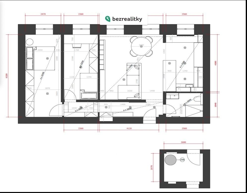 Prodej byt 3+kk - Šantova 658, Olomouc, 89 m²