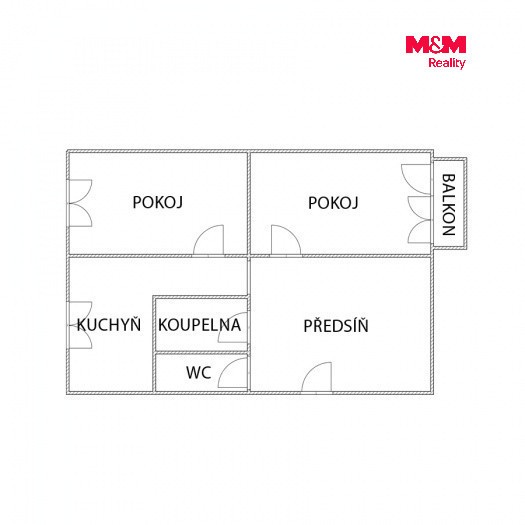 Byt 2+1 · 62 m² · Holešická, Chomutov - 4
