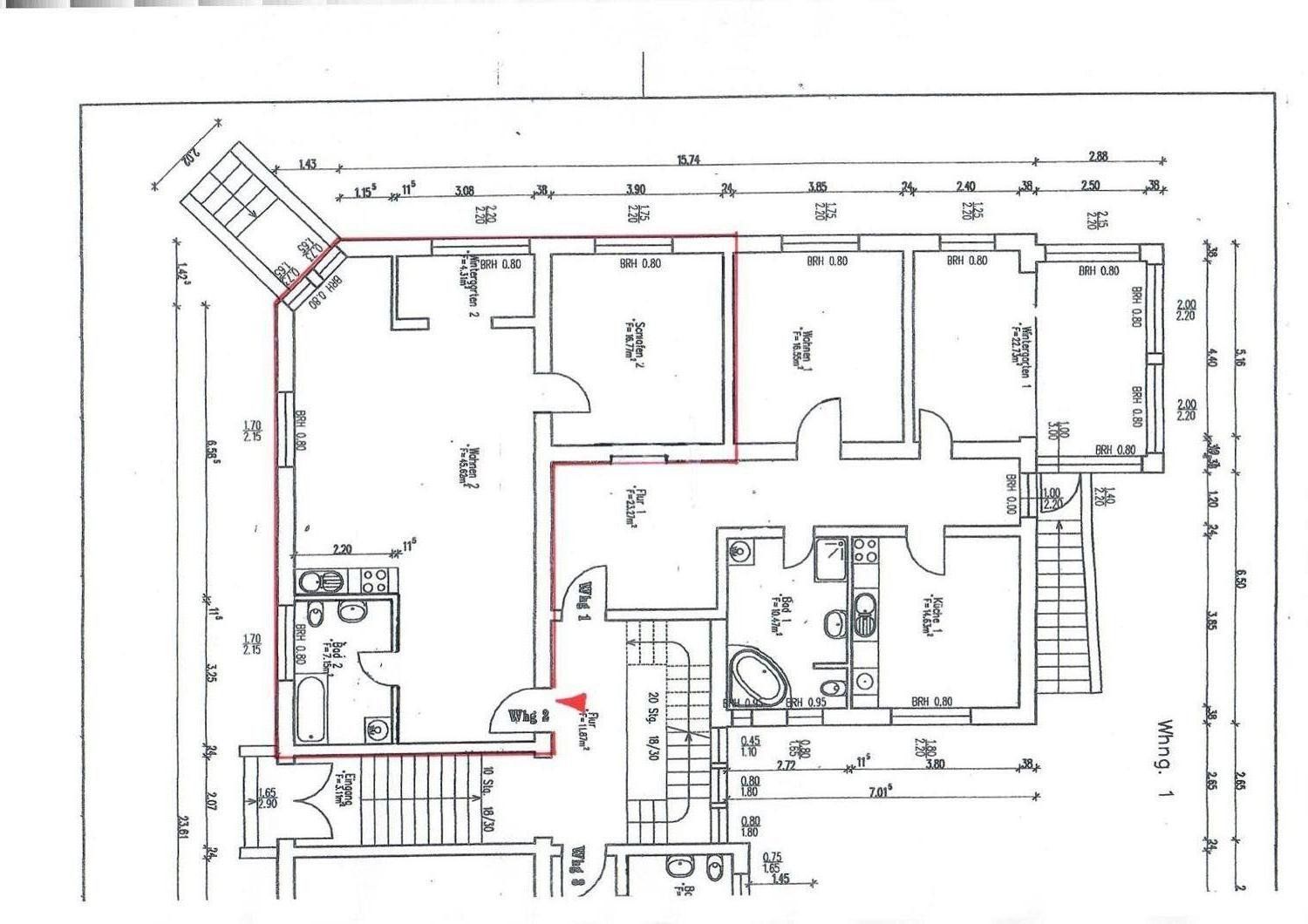 2+1, , Braniborsko, 75 m² - 2