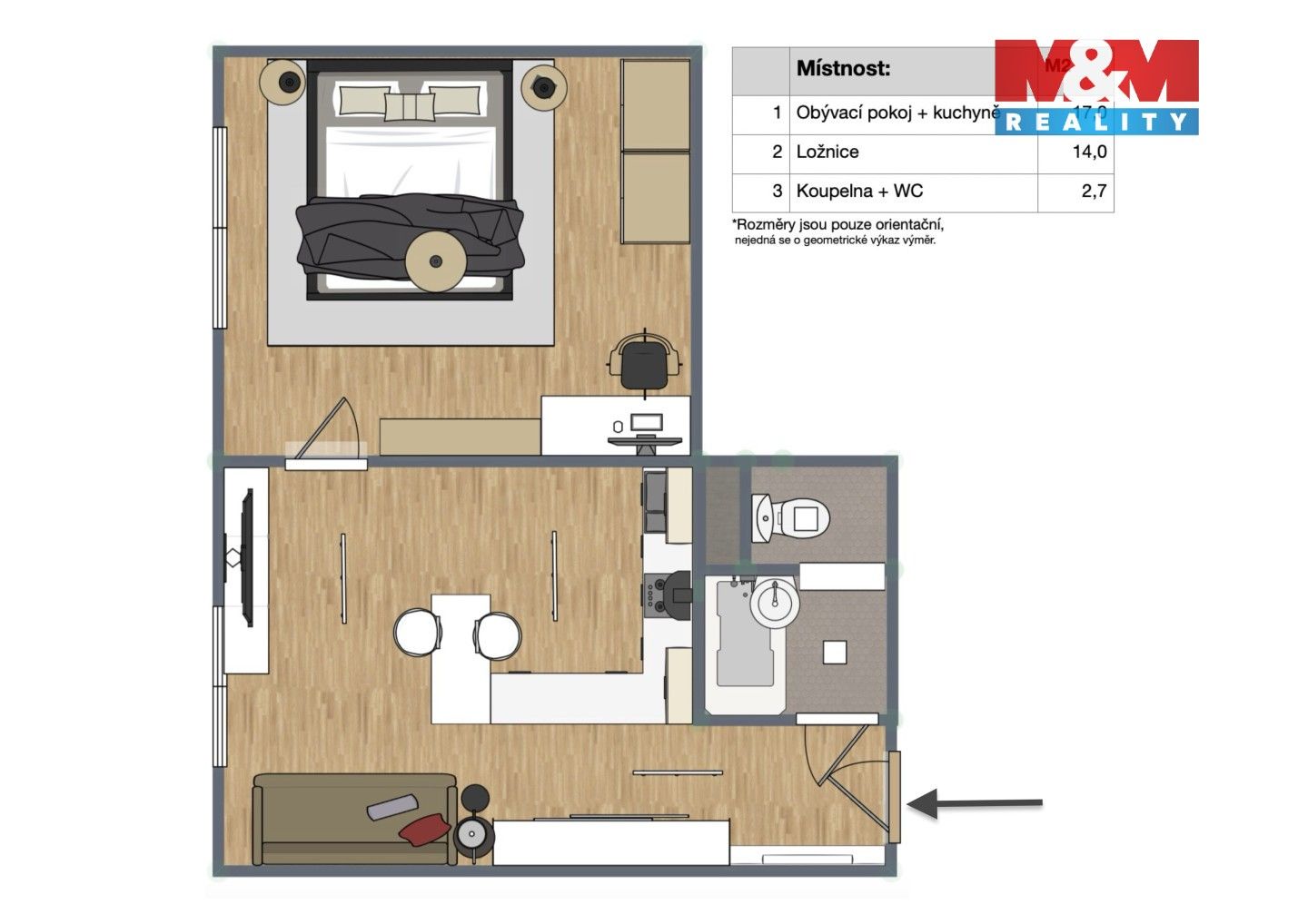 Prodej byt 1+1 - Soukenická, Kraslice, 34 m² - 5