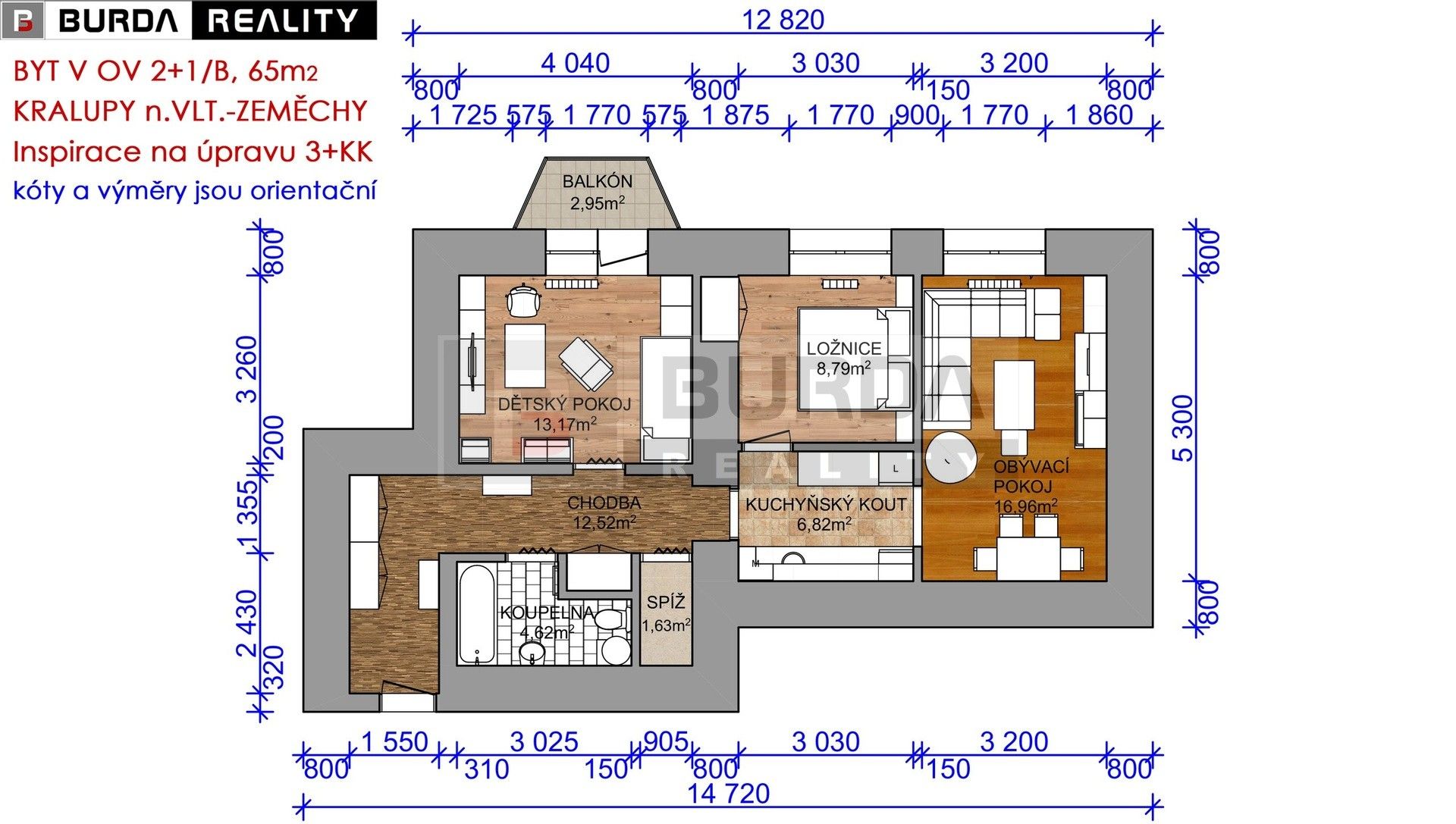 Byt 2+1 · 65 m² · Kralupy nad Vltavou Zeměchy - 4