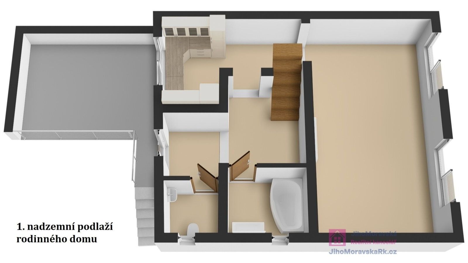 Rodinné domy, Jiráskova, Hodonín, 188 m² - 2