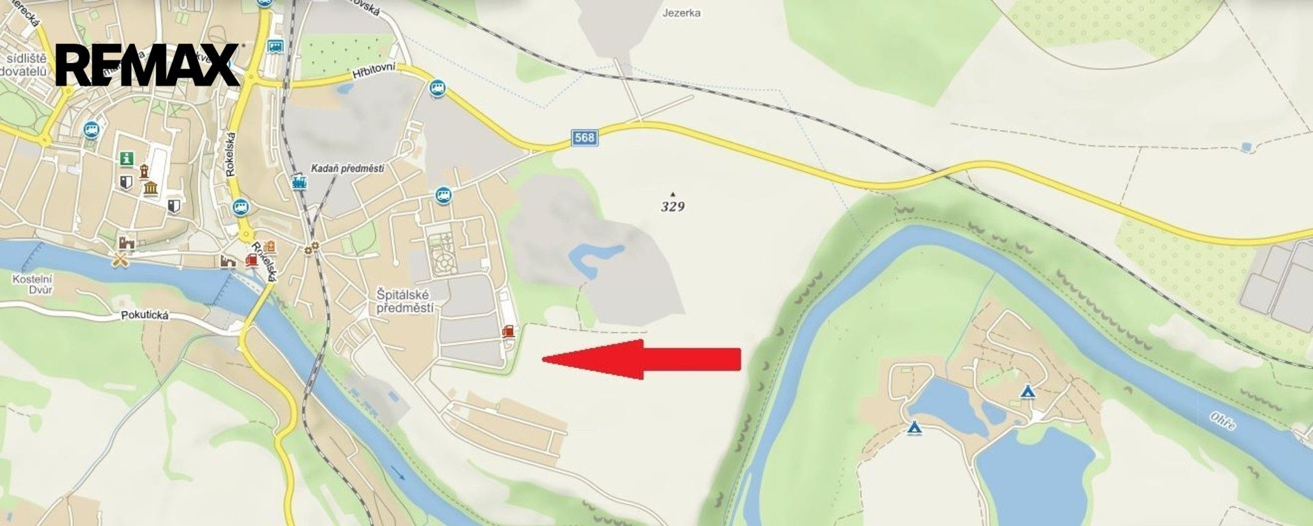 Pozemky pro bydlení, Kadaň, 36 221 m² - 1