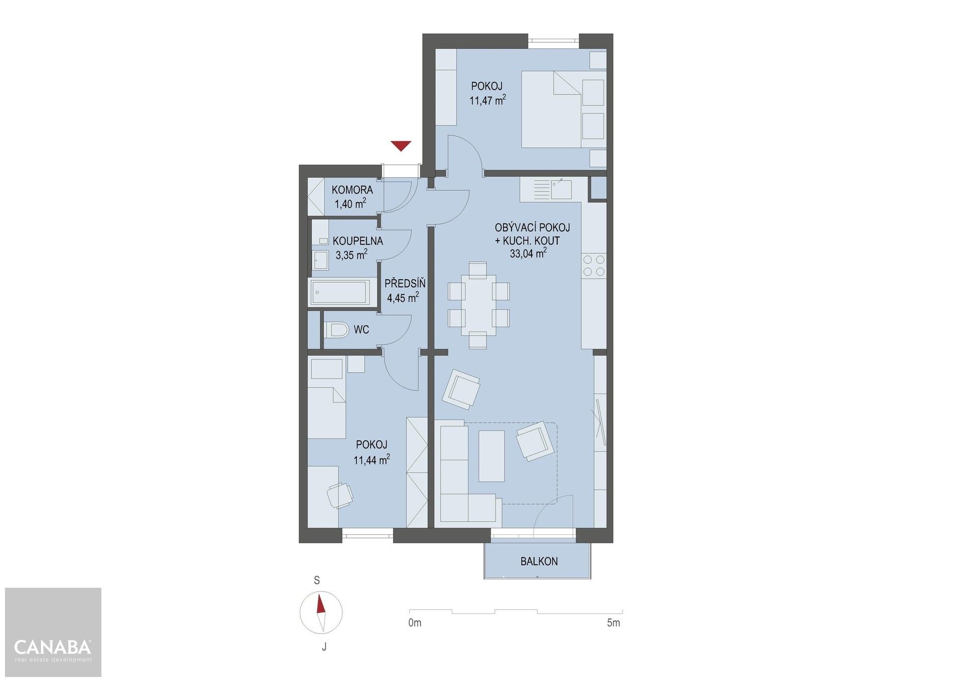 Byt 3+kk · 68 m² · Nehvizdy - 3