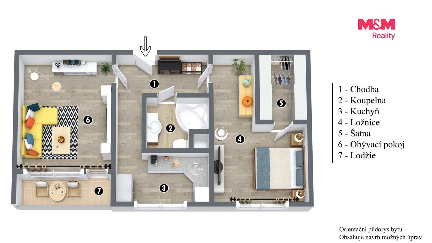 Byt 2+1 · 62 m² · Holešická, Chomutov - 4