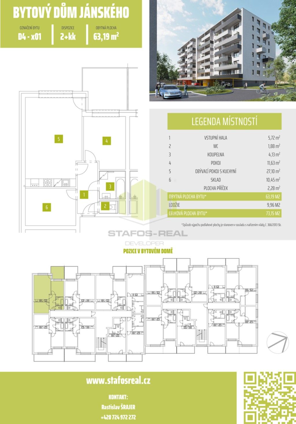 2+kk, Janského 560, Olomouc Povel, 63 m² - 2