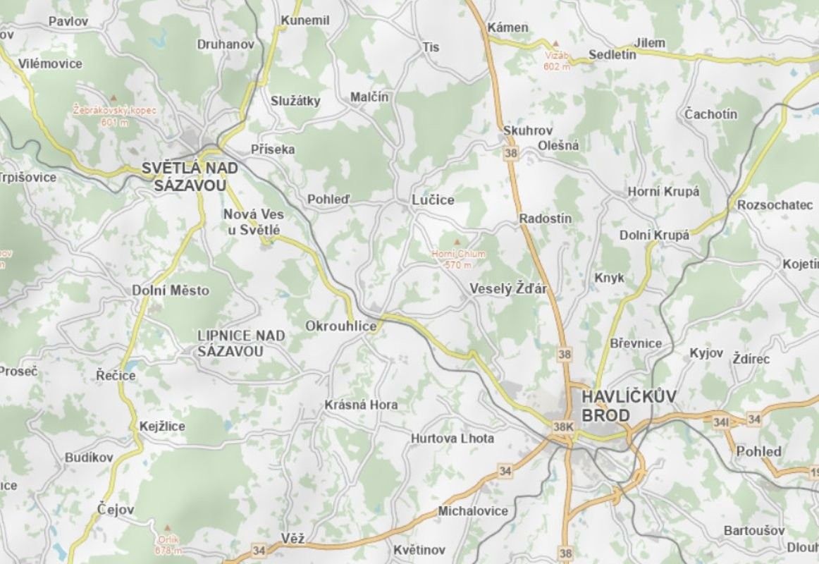Pozemek pro bydlení · 4 203 m² · Nová Ves u Světlé - 3