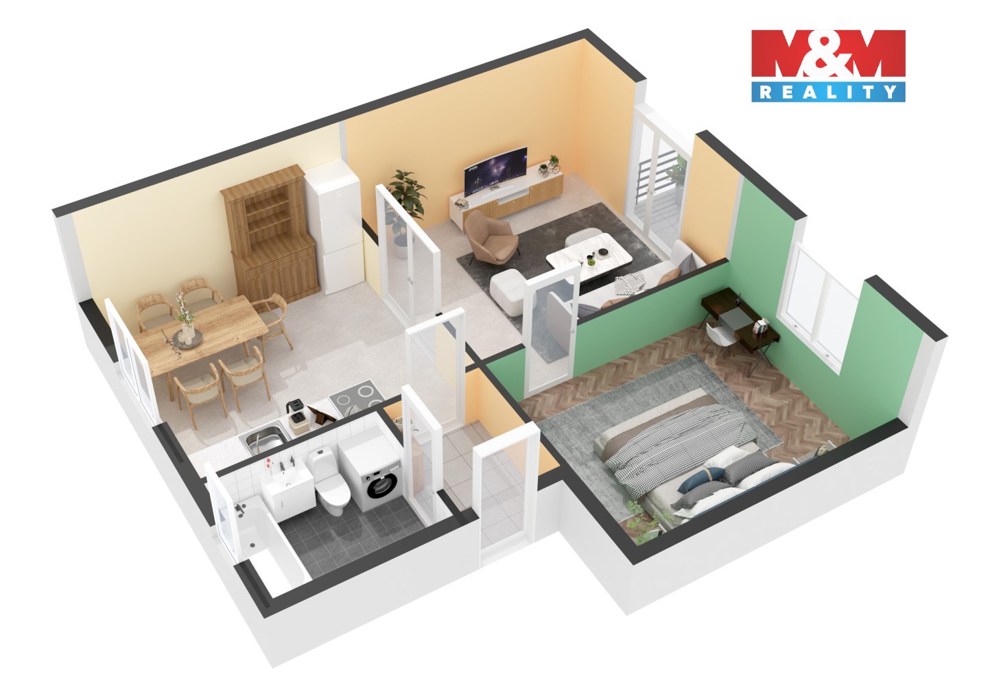 Prodej byt 2+1 - Brankovická, Kolín, 48 m² - 5
