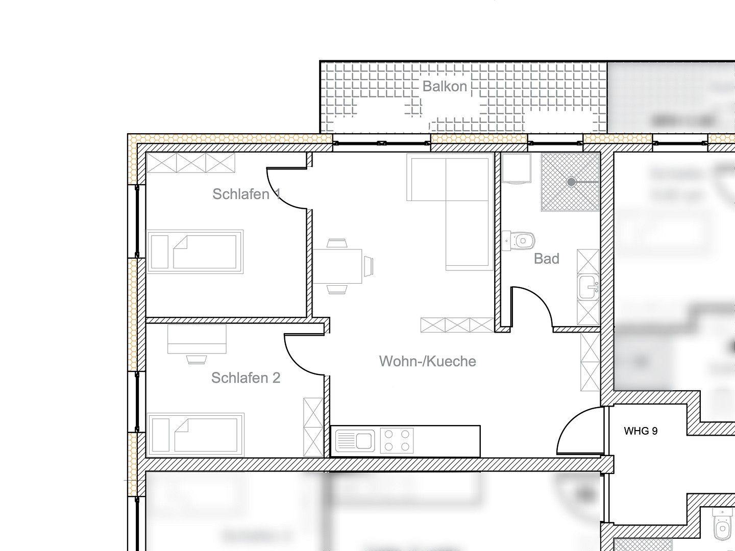 3+1, , Dolní Sasko, 61 m² - 2