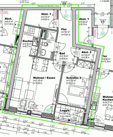 2+kk, Auf der Ostsee 59-60, , Šlesvicko-Holštýnsko, 59 m² - 2