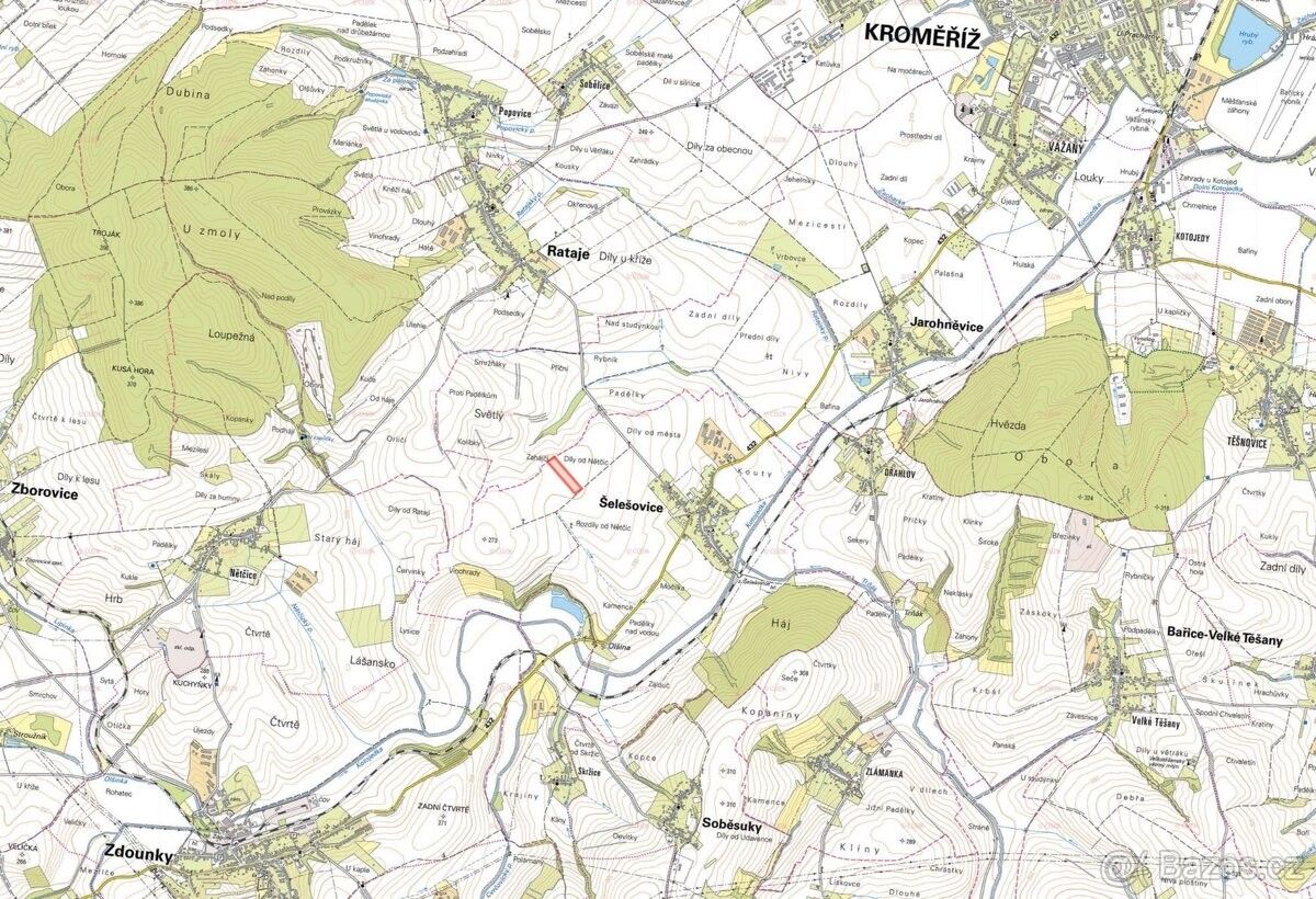 Prodej pozemek pro bydlení - Kroměříž, 767 01